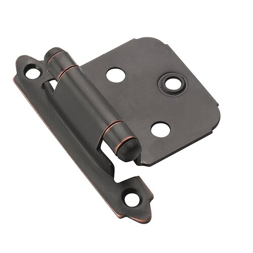 HINGE; SELF-CLOSING, FACE MOUNT, OVERLAY, Oil Rubbed Bronze