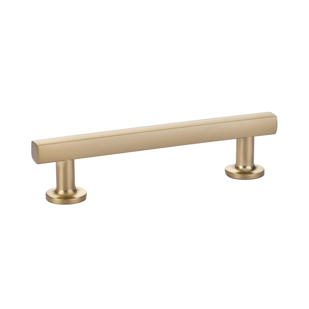 EMTEK Freestone Pull, 4", Satin Brass