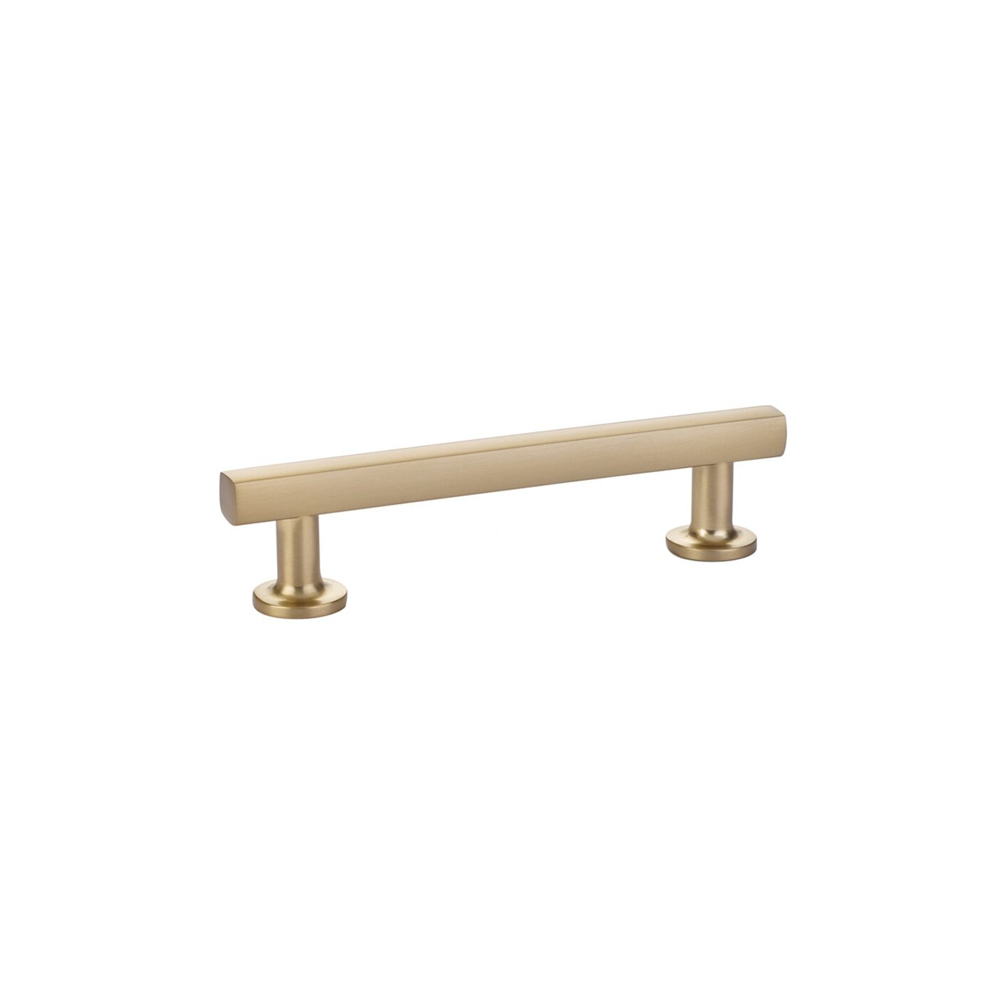 EMTEK Freestone Pull, 4", Satin Brass