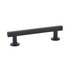 EMTEK Freestone Pull, 4", Flat Black