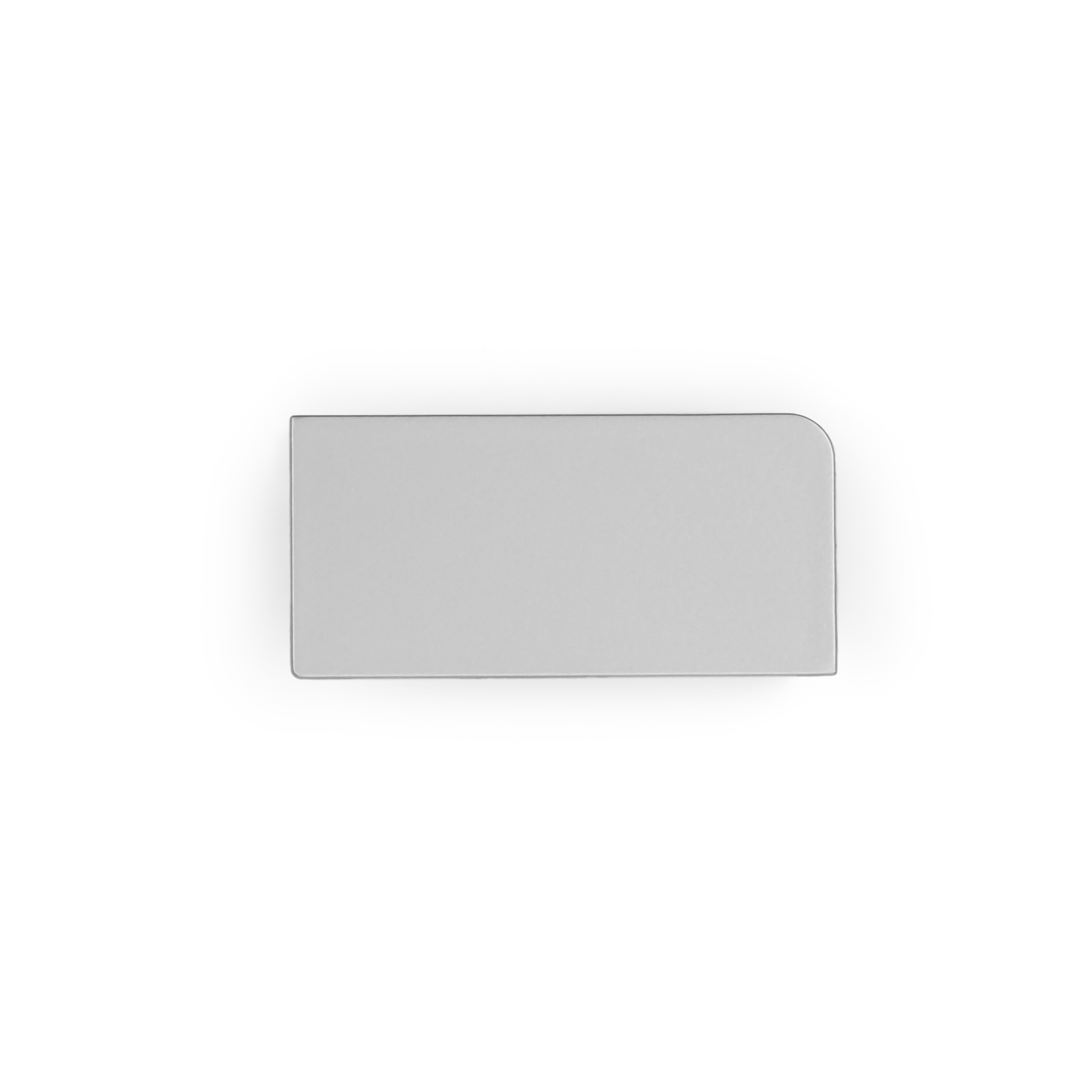 Laguna Closed End Cap, for L-Shaped Profiles, Right, Anodized Matte