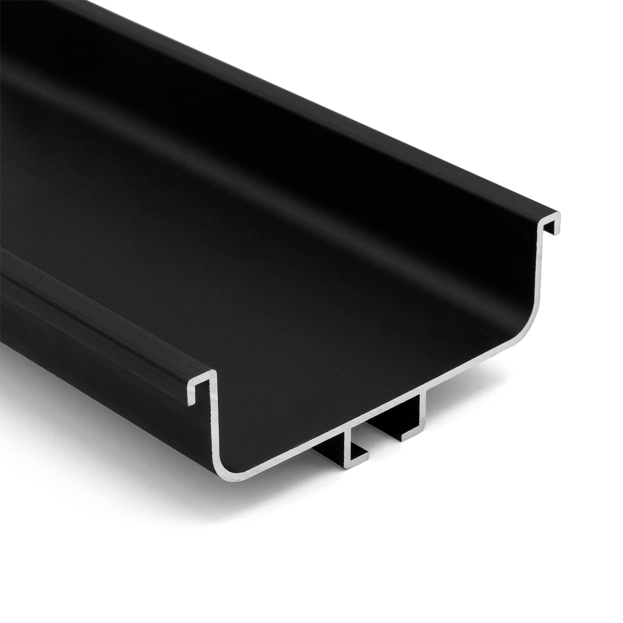 Laguna Gola Profile C-Shape, for Between Drawers, 3m, Matte Black