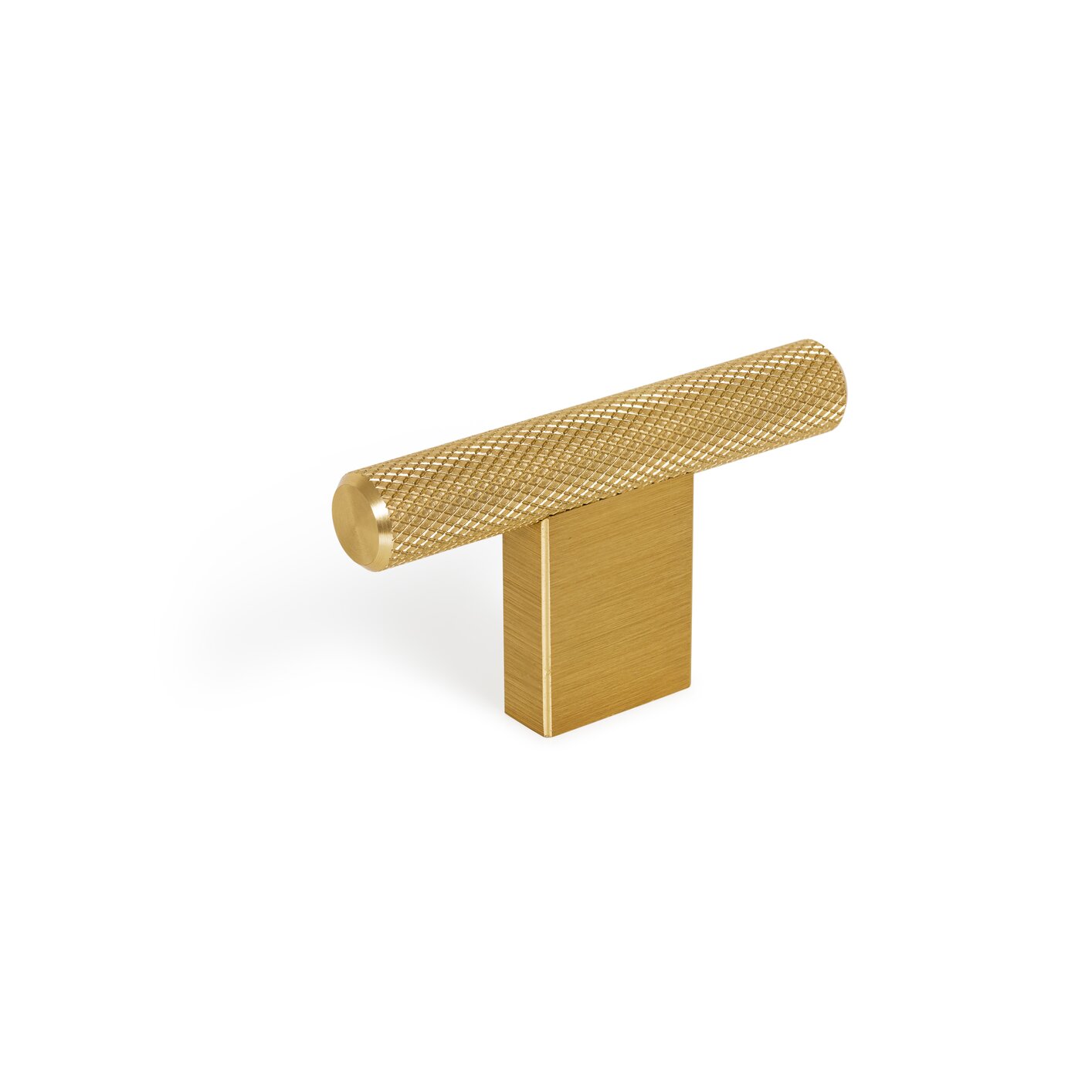 Graf Mini T-Knob, 60x33mm, Brushed Dark Brass