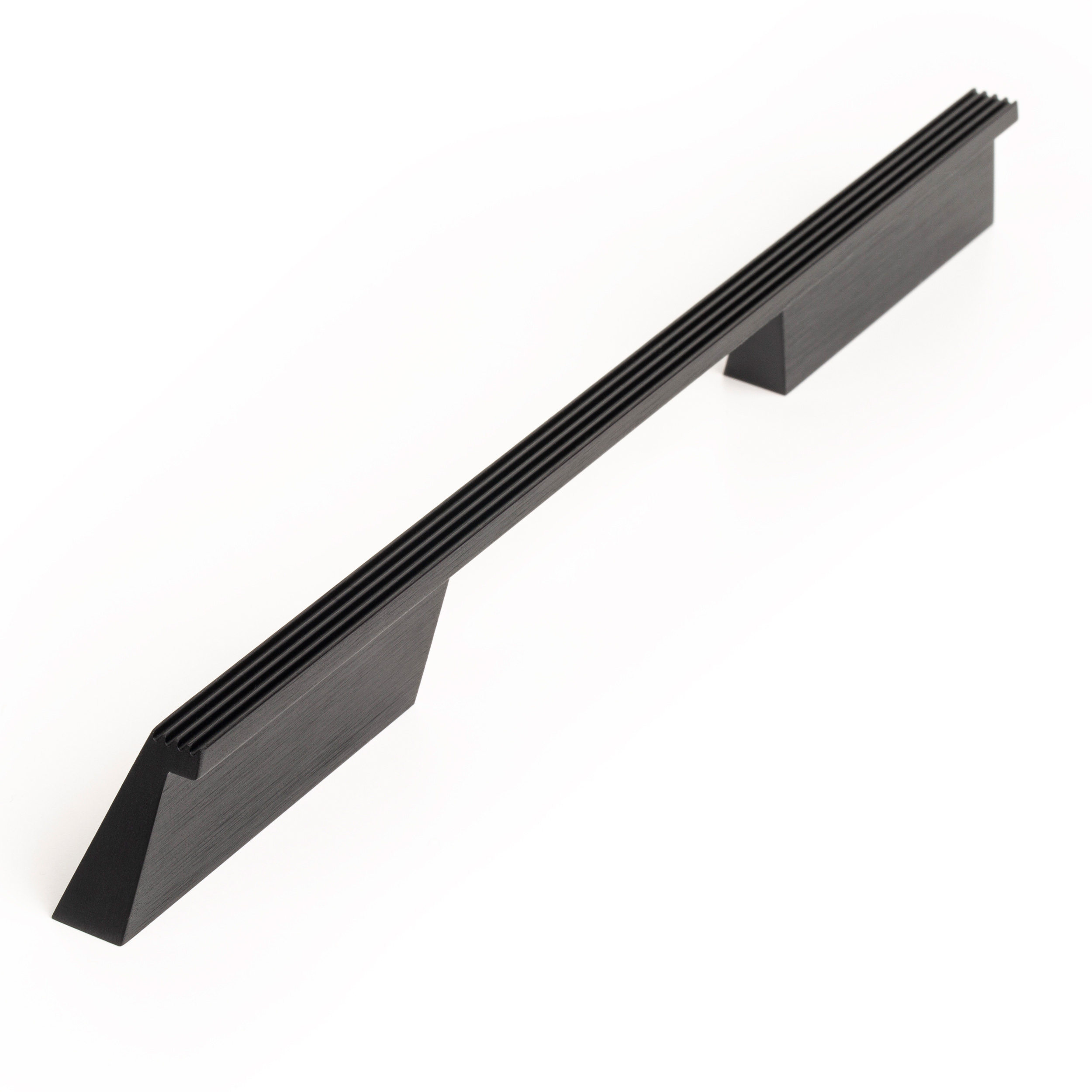 Rail Pull, 192mm, Brushed Black