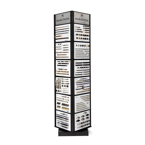 Decorative Display Four-Sided Tower for 24 Display Boards