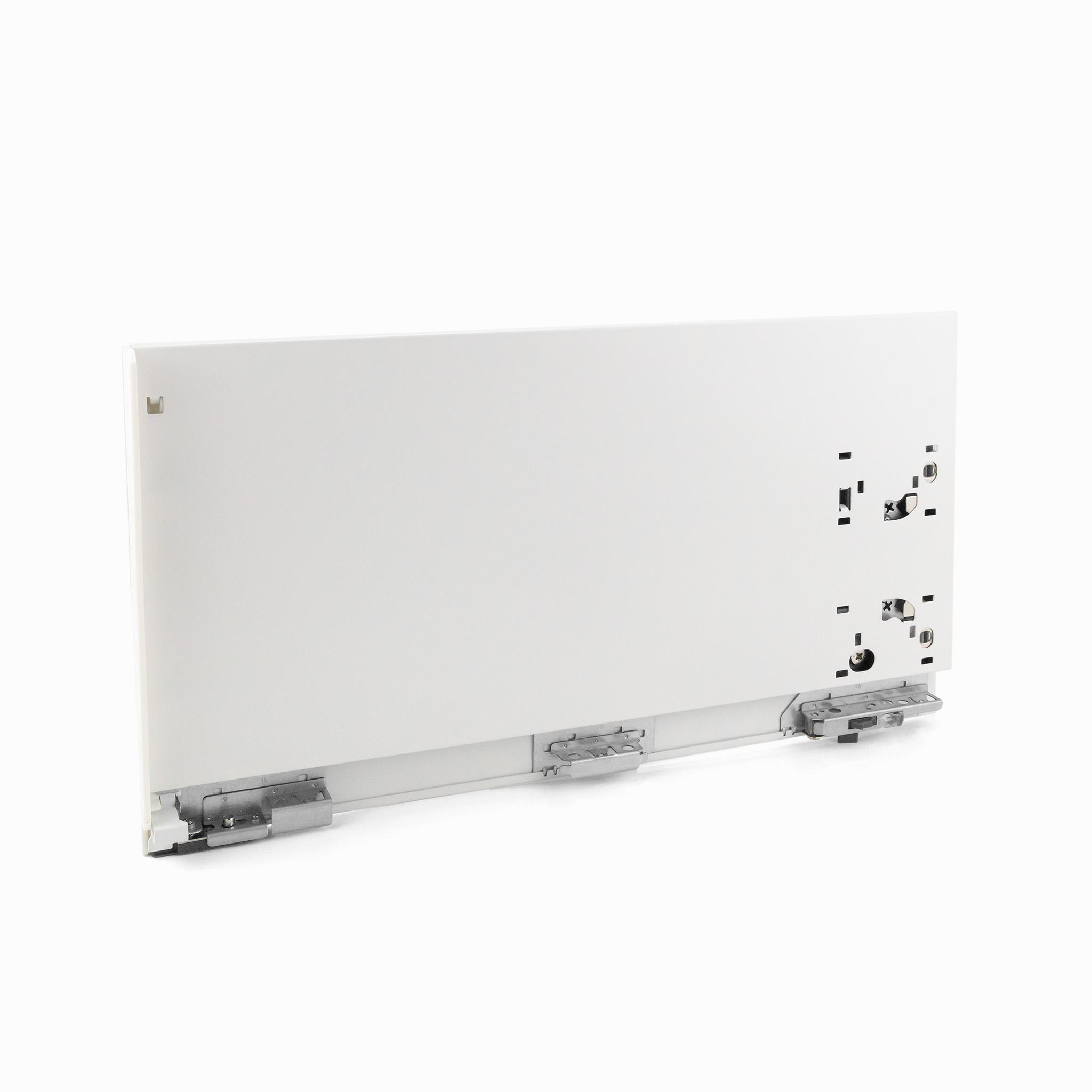 Legacy Endura Standard Drawer 238mm Side Height, 500mm Length, Silk White, with Tilt Adjustment