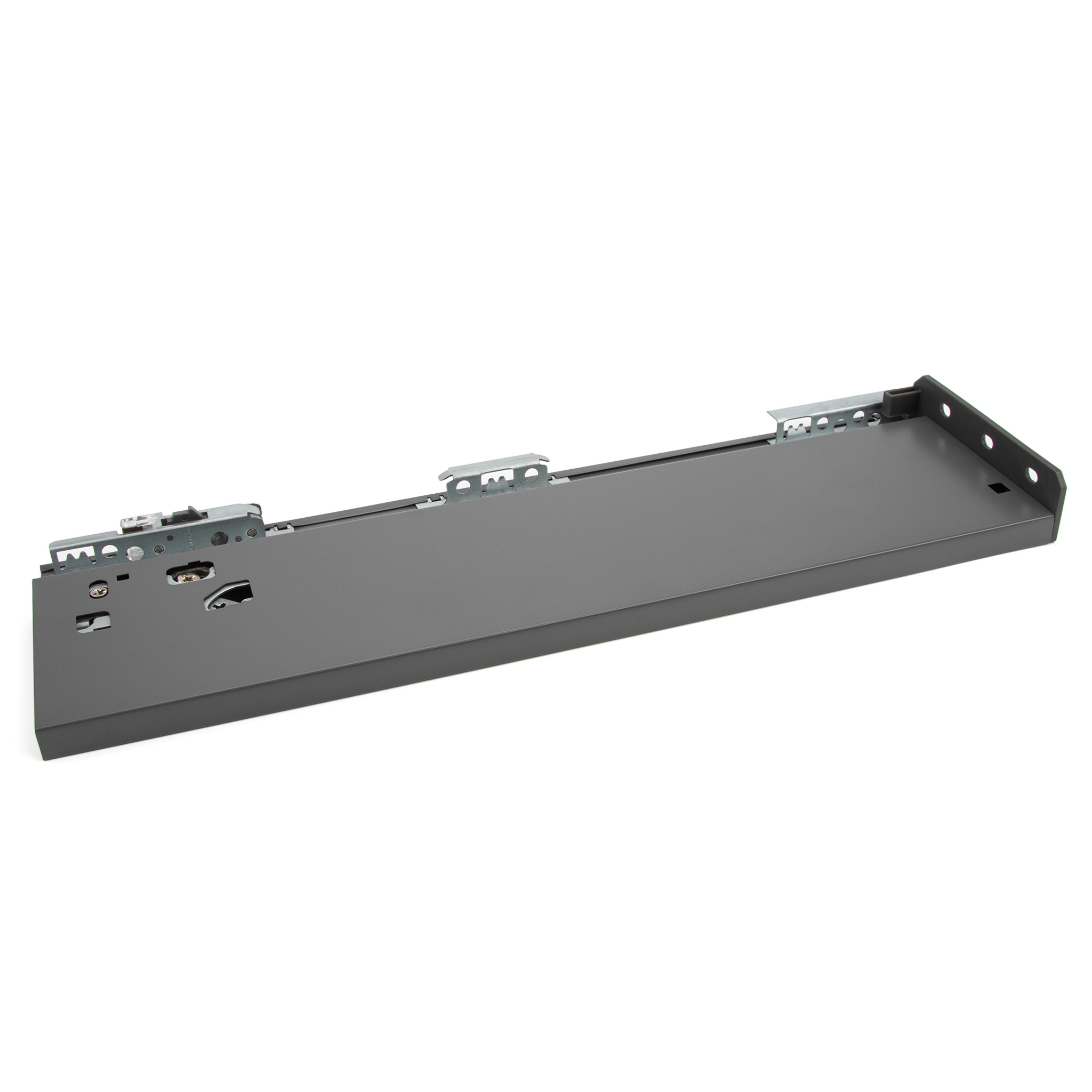 Legacy Endura Standard Drawer 126mm Side Height, 600mm Length, Grey Matte, with Tilt Adjustment