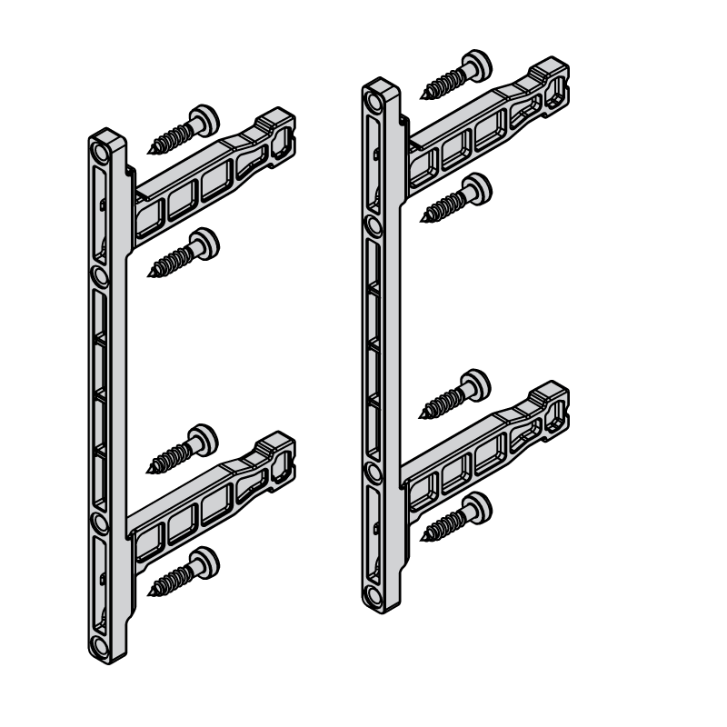 Front Fixing Brackets for Legacy Prima, 172 / 238mm Height