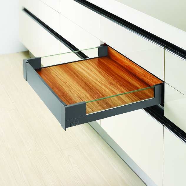 DTC Legacy Prima Internal Metal Drawer with Glass Sides, 88mm Side Height