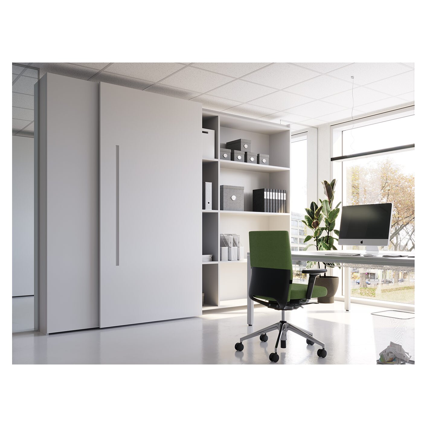 Salice M50+ Coplanar Sliding Door System for Large Cabinets