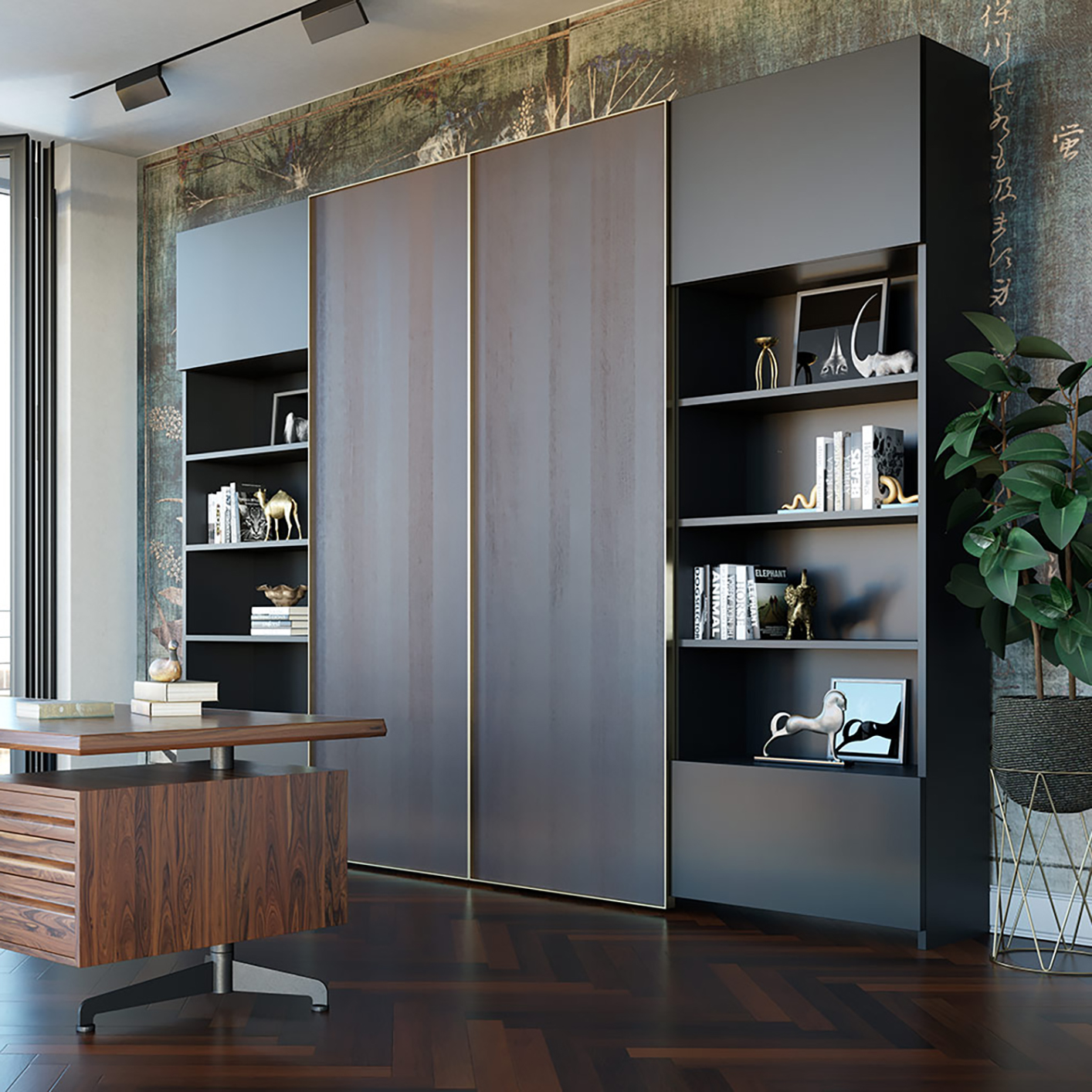 Salice M50+ Coplanar Sliding Door System for Large Cabinets