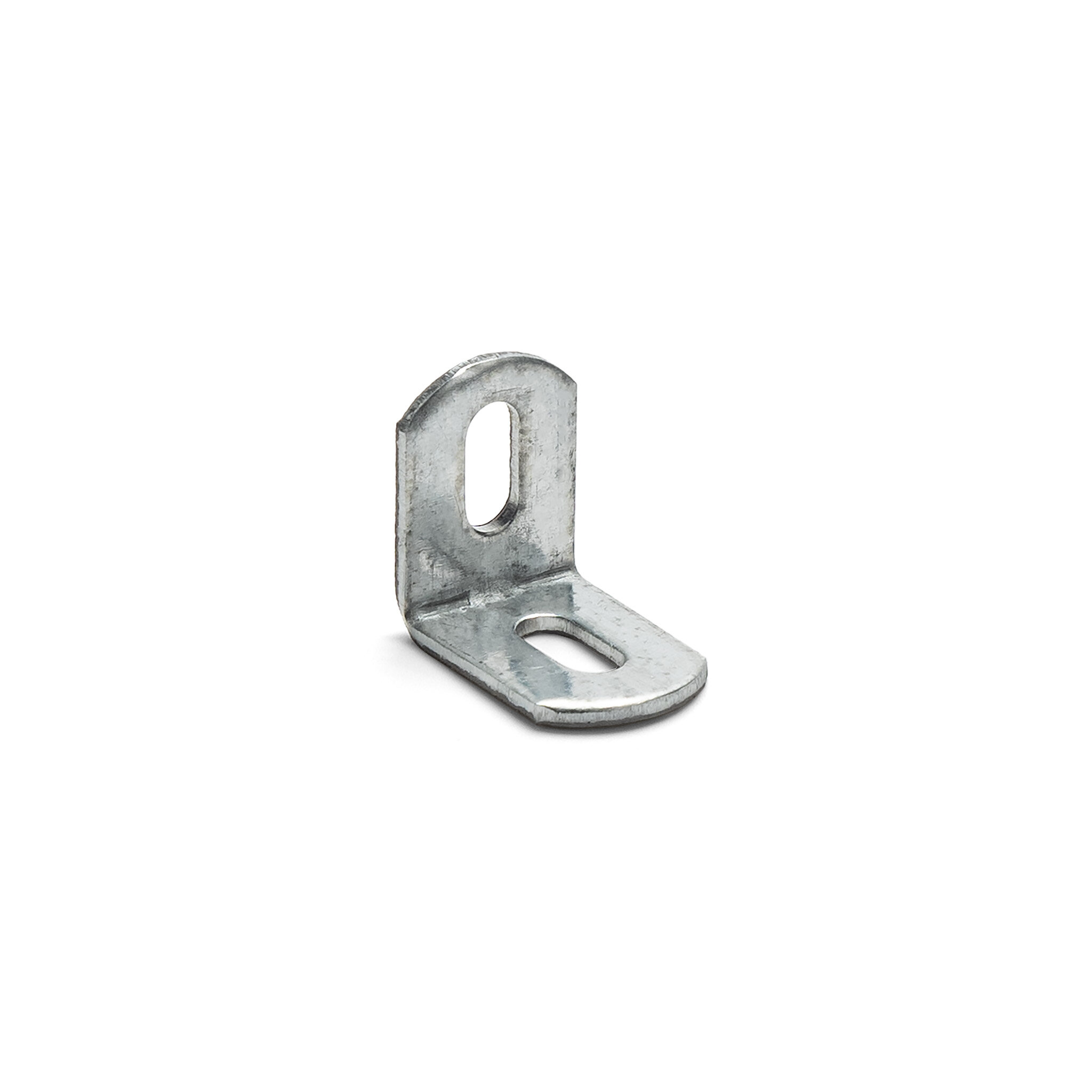 Corner Brace Angle Bracket with 2 Oval Holes, 5/8 x 5/8 x 1/2 inch