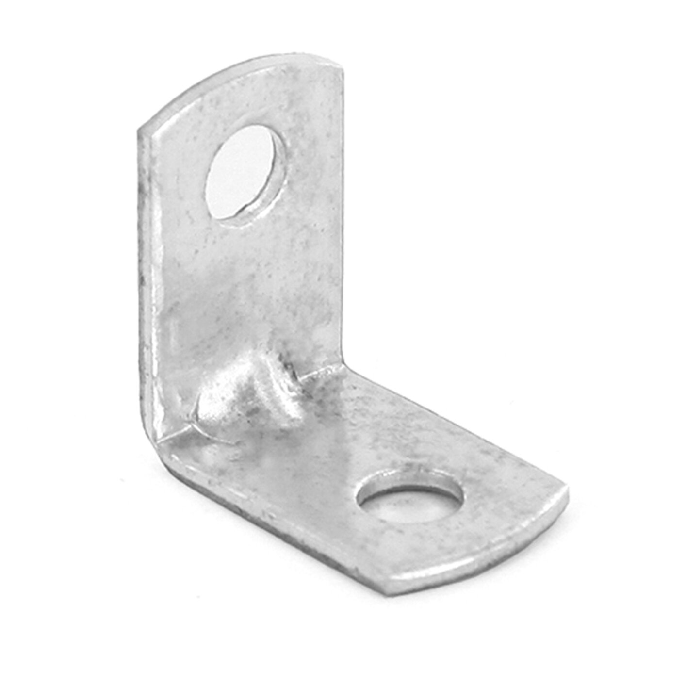 Corner Brace Angle Bracket with 2 Oval Holes, 5/8 x 5/8 x 1/2 inch