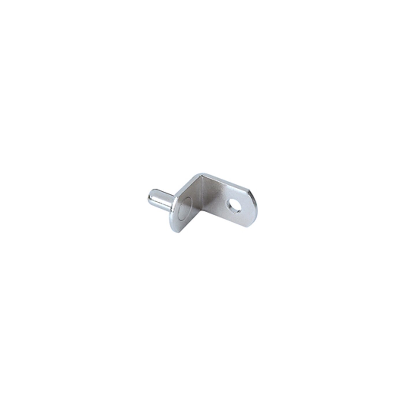 Bracket Style Shelf Support with Hole, 5mm Pin