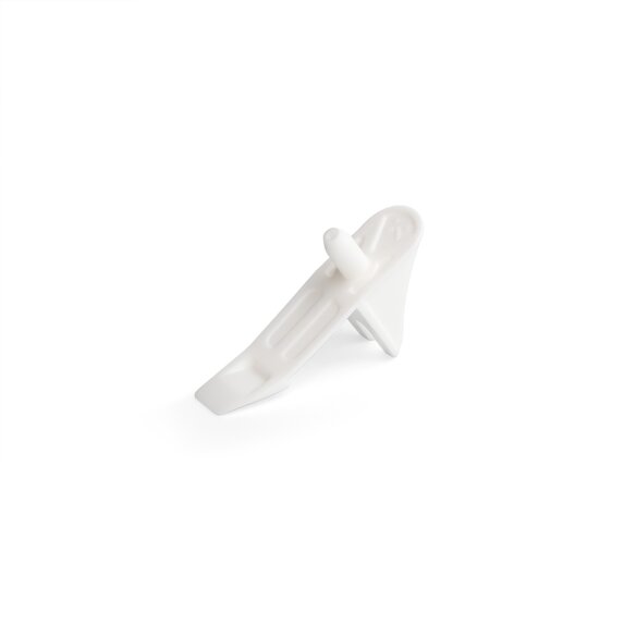 M-Series Locking Shelf Clip for 5/8" Shelf, White