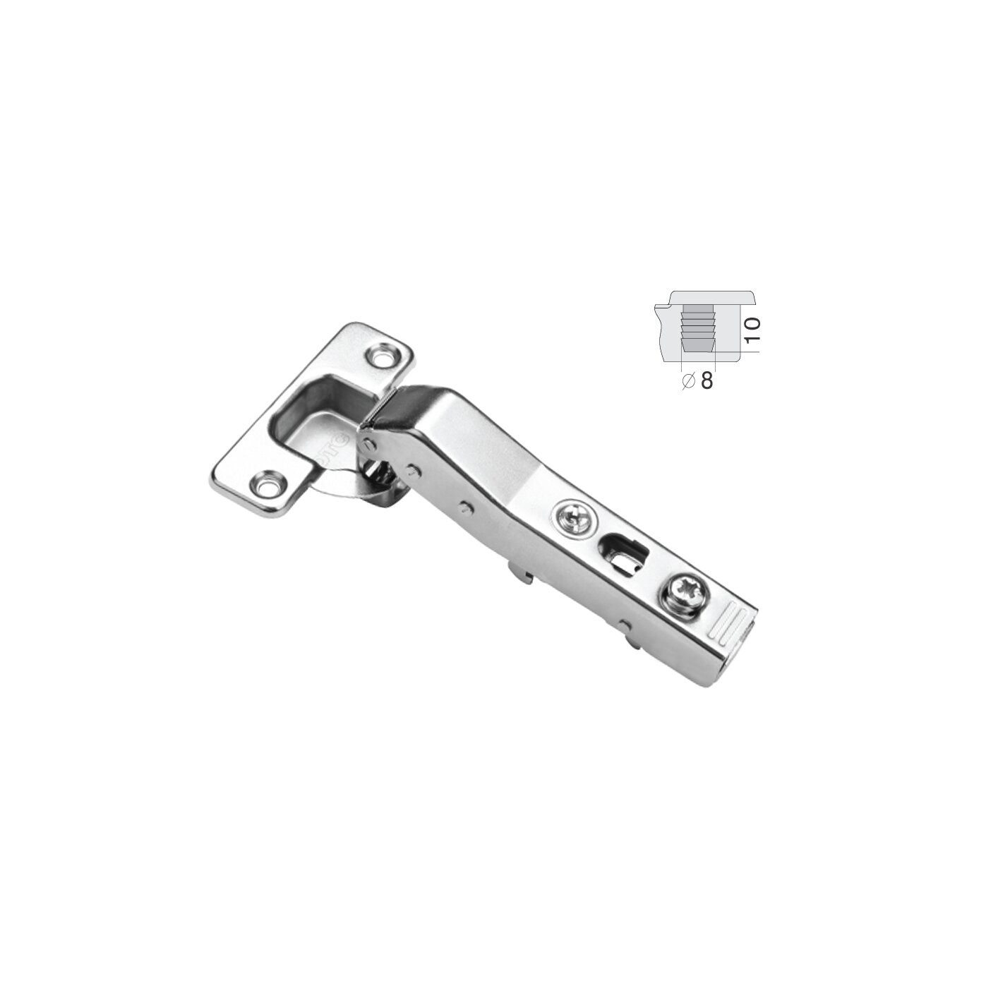 DTC C-96 Soft-Close Hinge for 45° Cross Corner