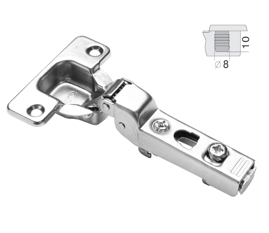 DTC Half Overlay Hinge - 110°