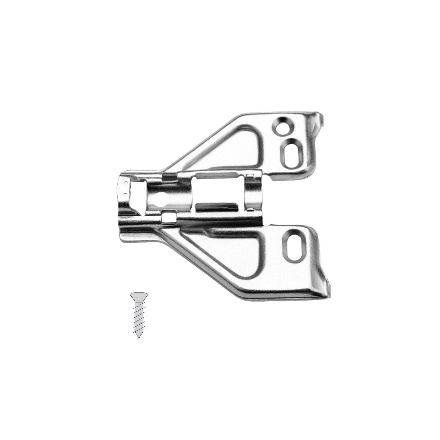 Clip-On Plate 3mm for 5/8 in Face-Frame, Screw-On, Soft-Close Hinges