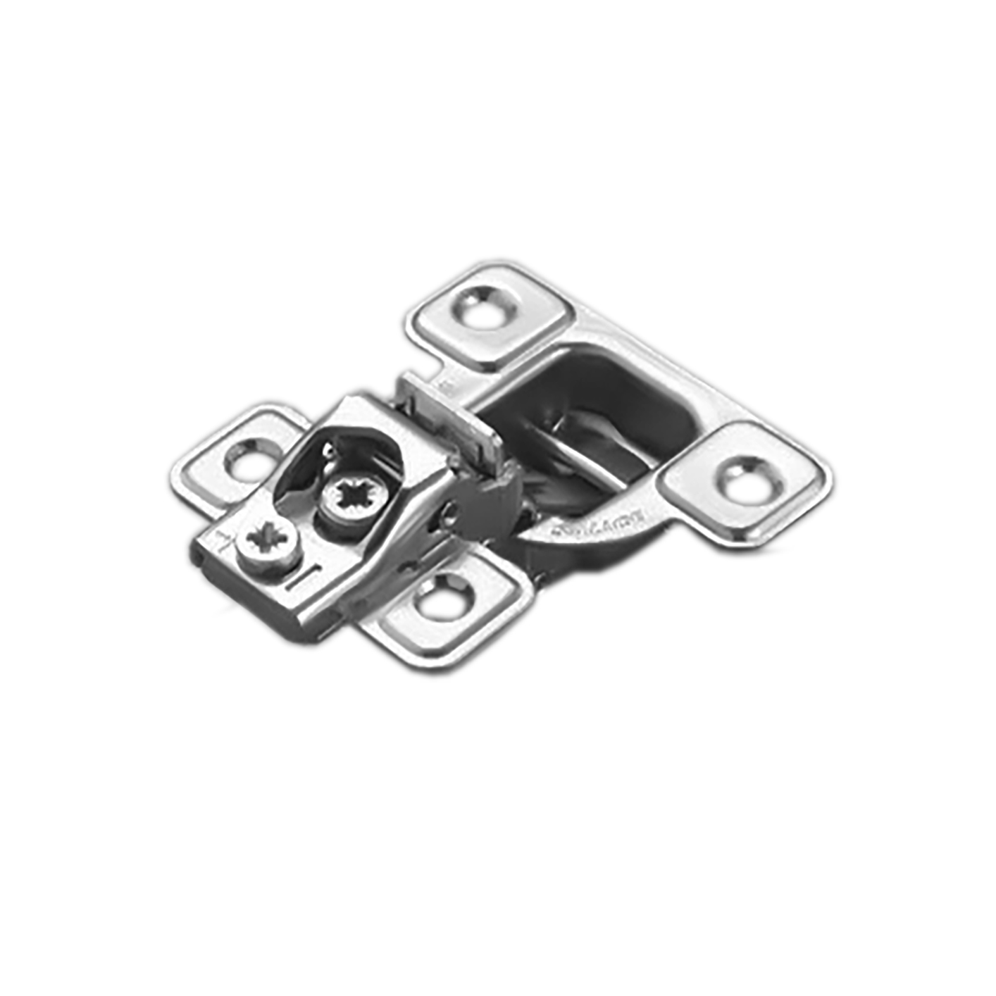 Salice Face Frame Hinge 106°, 1" Overlay, Dowels, 3-Way Cam