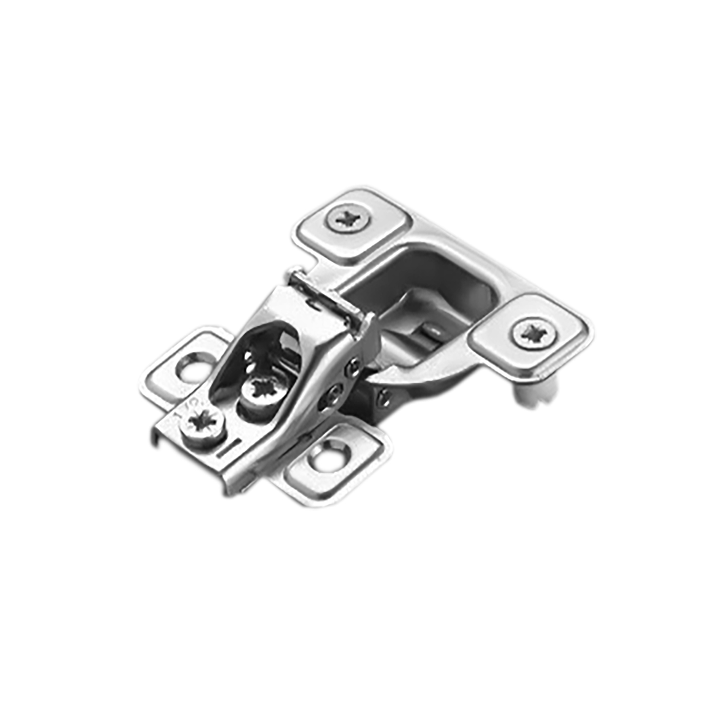 Salice Face Frame Hinge 106°, 1/2" Overlay, Screw-On, 3-Way Cam