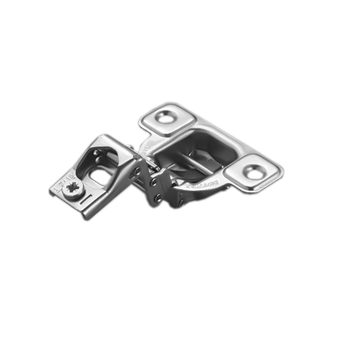 Salice Face Frame Hinge 106°, 1" Overlay, Screw-On, 2-Way Cam