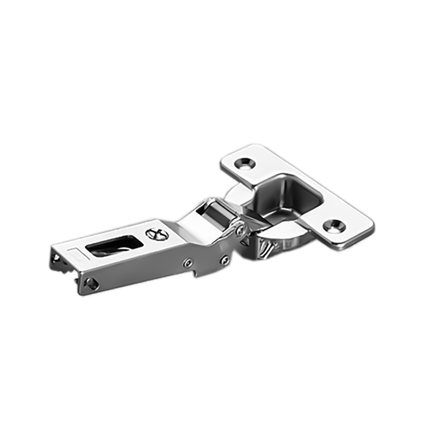 Salice Hinge 120° Open, Neg. 45° Arm, Self-Closing, Dowels