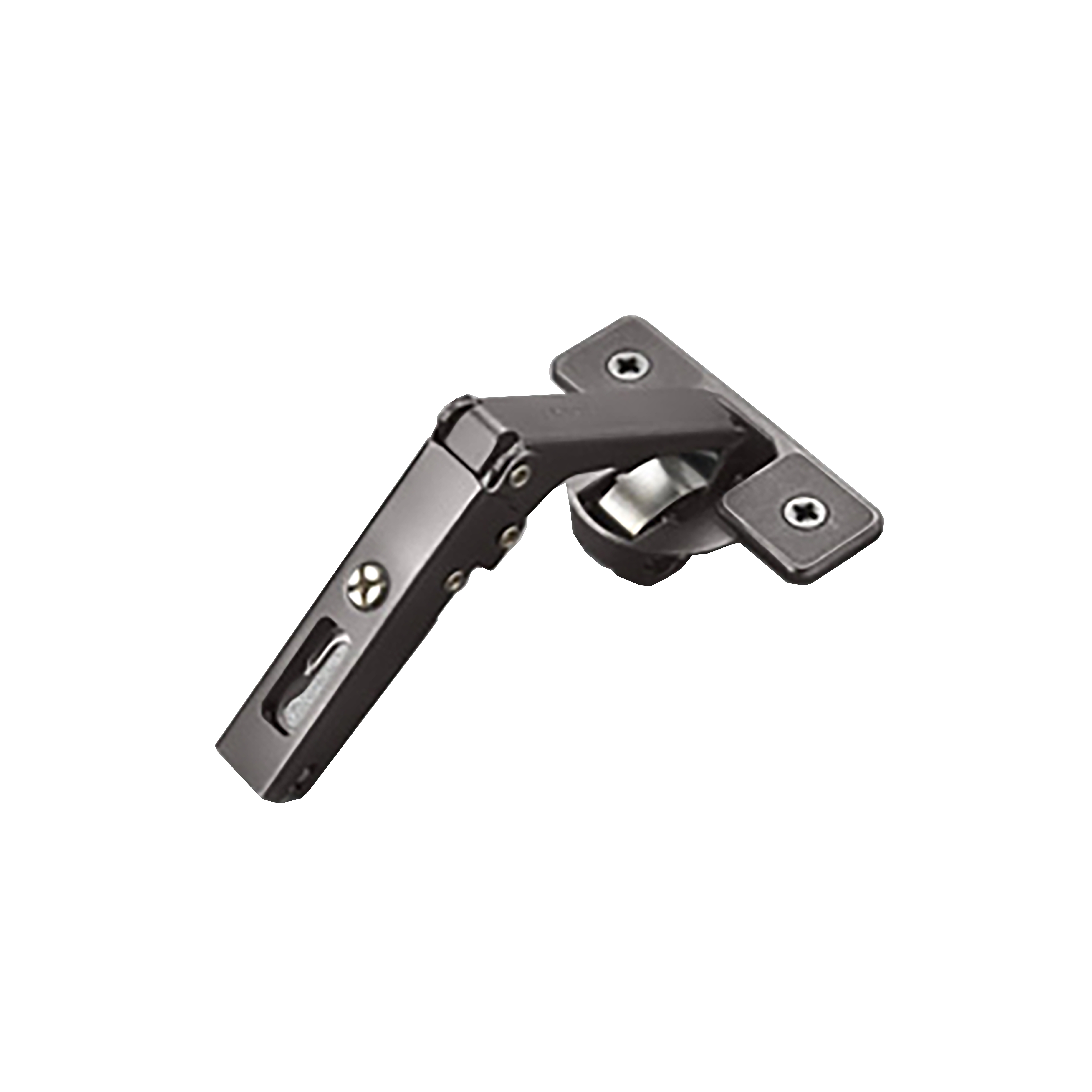 Salice Titanium Finish Pie Corner Hinge perfect for Lazy Susan Corner Cabinets