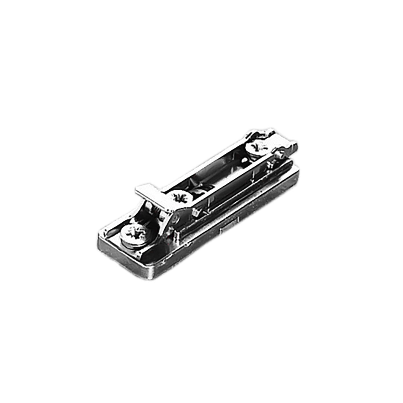 Domi Snap-On Die-Cast Mounting Plate, Euro Screws, 6mm Height