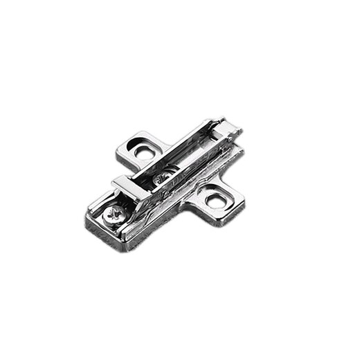 Salice Domi Snap-On Cross-Shaped, Dual Cam Adjust, Mounting Plates, Wood Screws