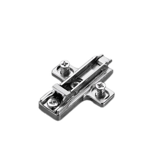 Salice Domi Snap-On Cross-Shaped, Dual Cam Adjust, Mounting Plates, Euro Screws