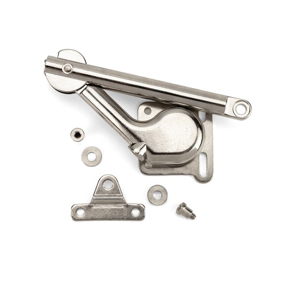 Soft-Closing Lift Stay for Aluminum Doors with Tension Adjustment, Left Mounted