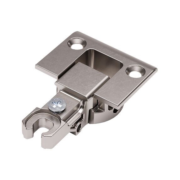 Kimana Flat Hinge Set, Nickel Plated