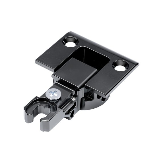Kimana Flat Hinge Set, Black Nickel
