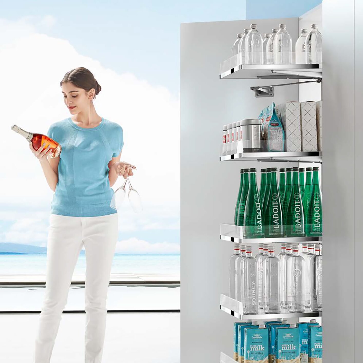 Phantom Pantry Pullout Storage System