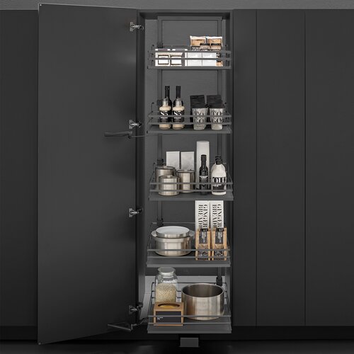 Maxi Pantry Pullout Kits, Anthracite Grey