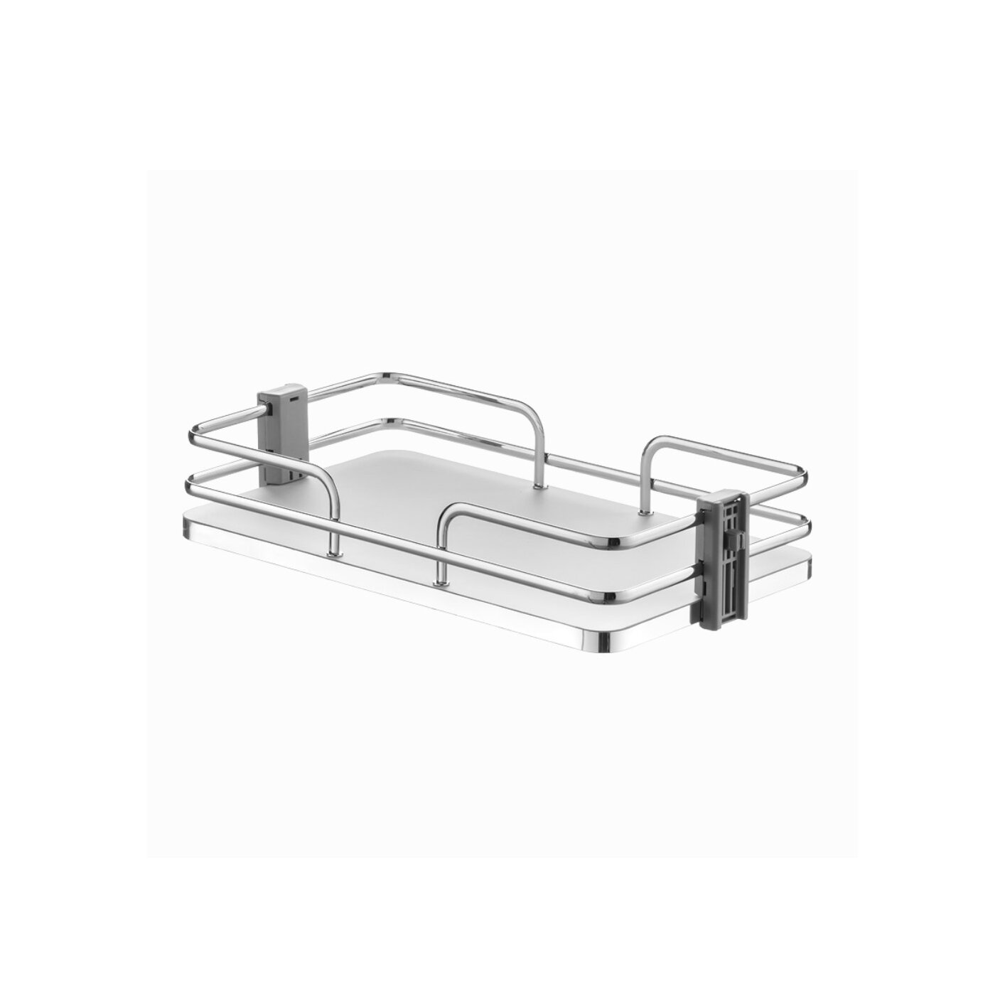 Vibo Pivoting Pantry with White/Chrome 