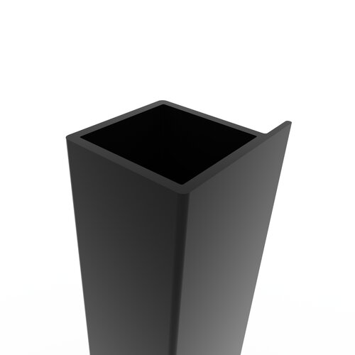 Float Aluminum Bar with Shelf Holder 2.8m Matte Black