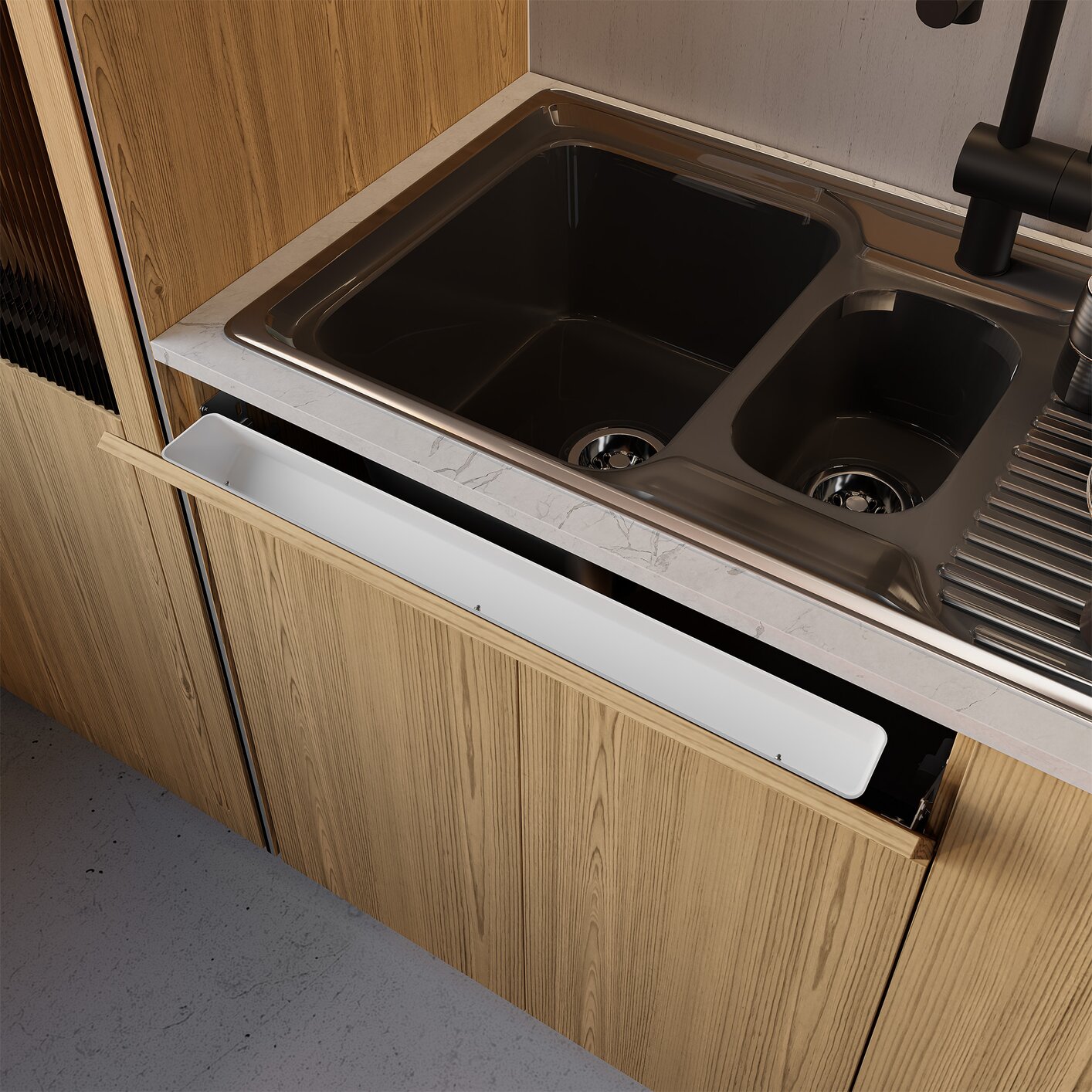 M-Series Tip-Out Tray Standard 30" White