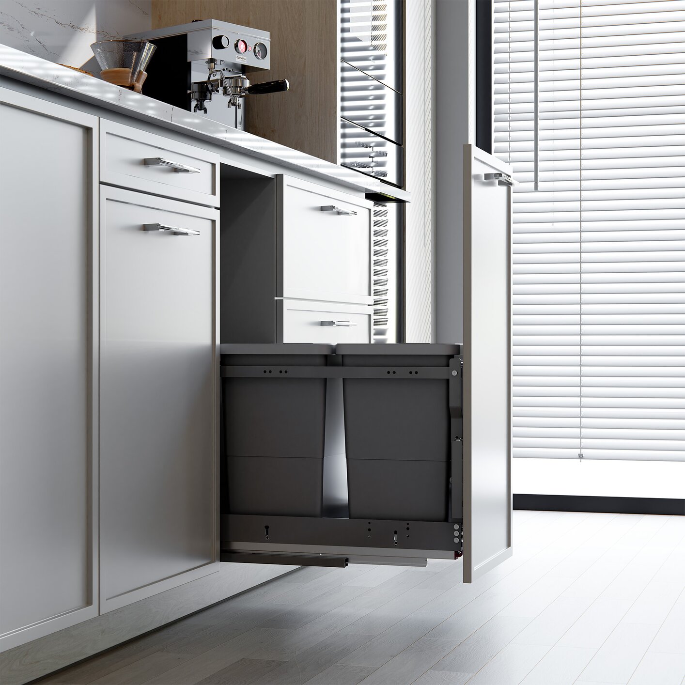 M-Series SpaceBin Waste System Hardware Kits