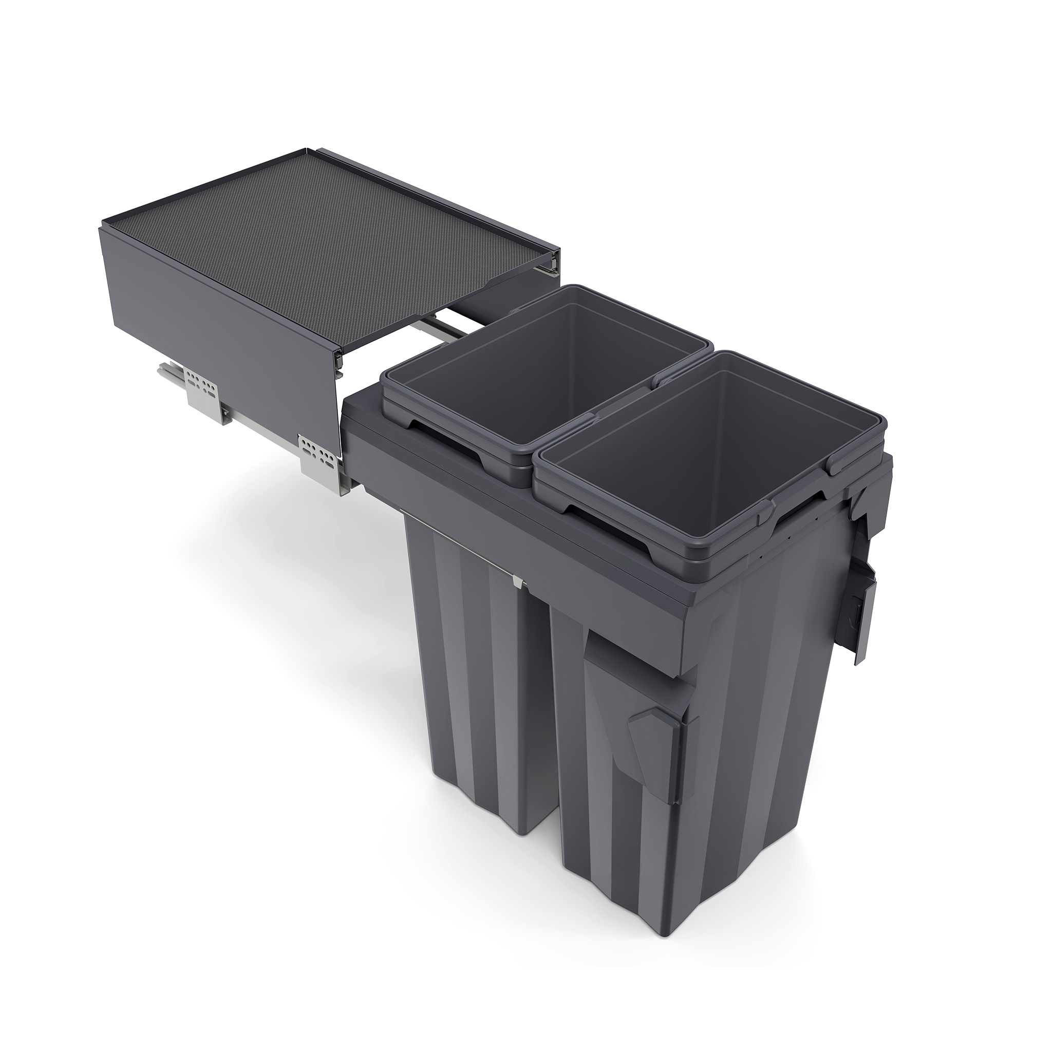 M-Series Max Bin for 16” (400mm) Cabinet, 62L (2 X 31L) Capacity