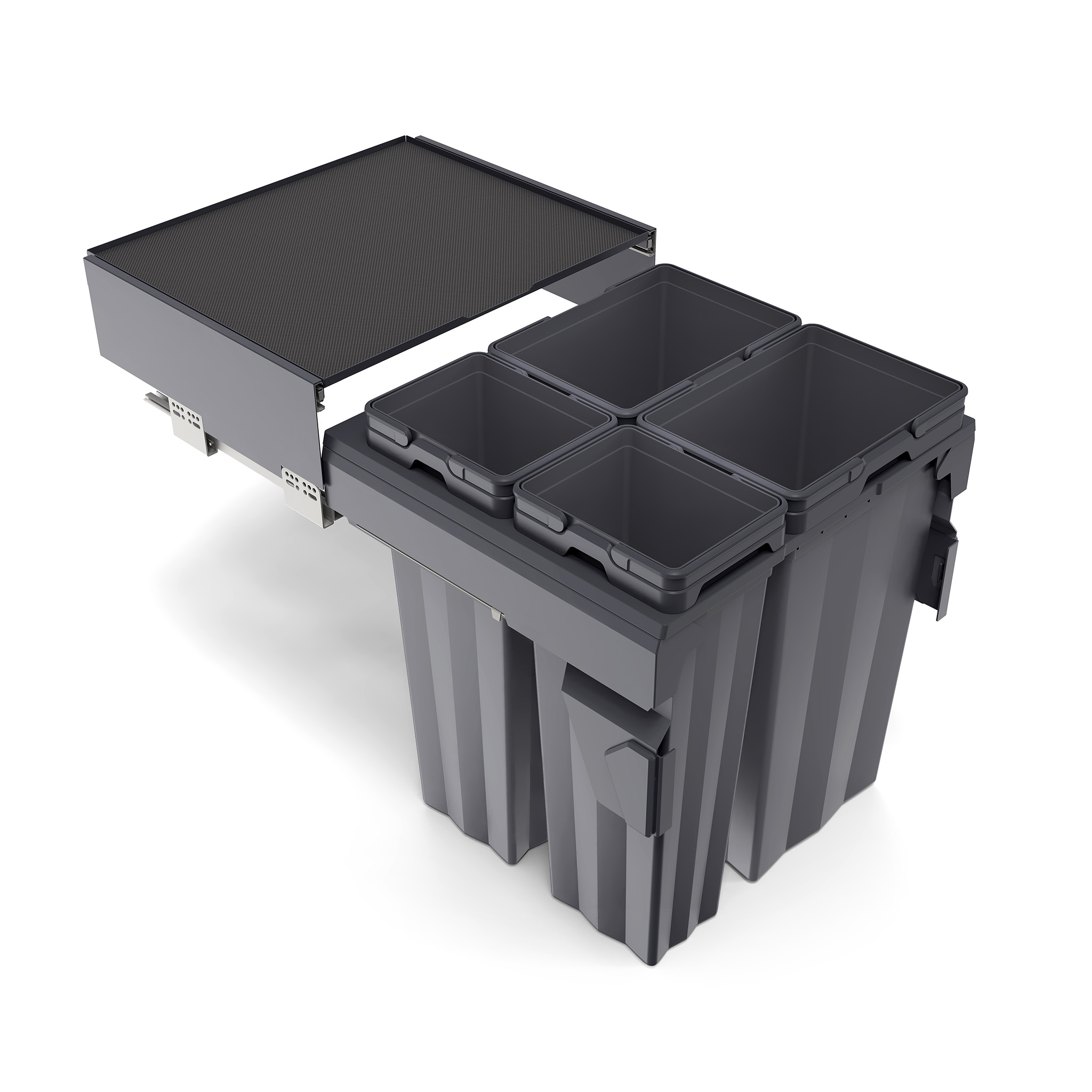 M-Series Max Bin for 24” (600mm) Cabinet, 94L (2 X 16L + 2 X 31L) Capacity