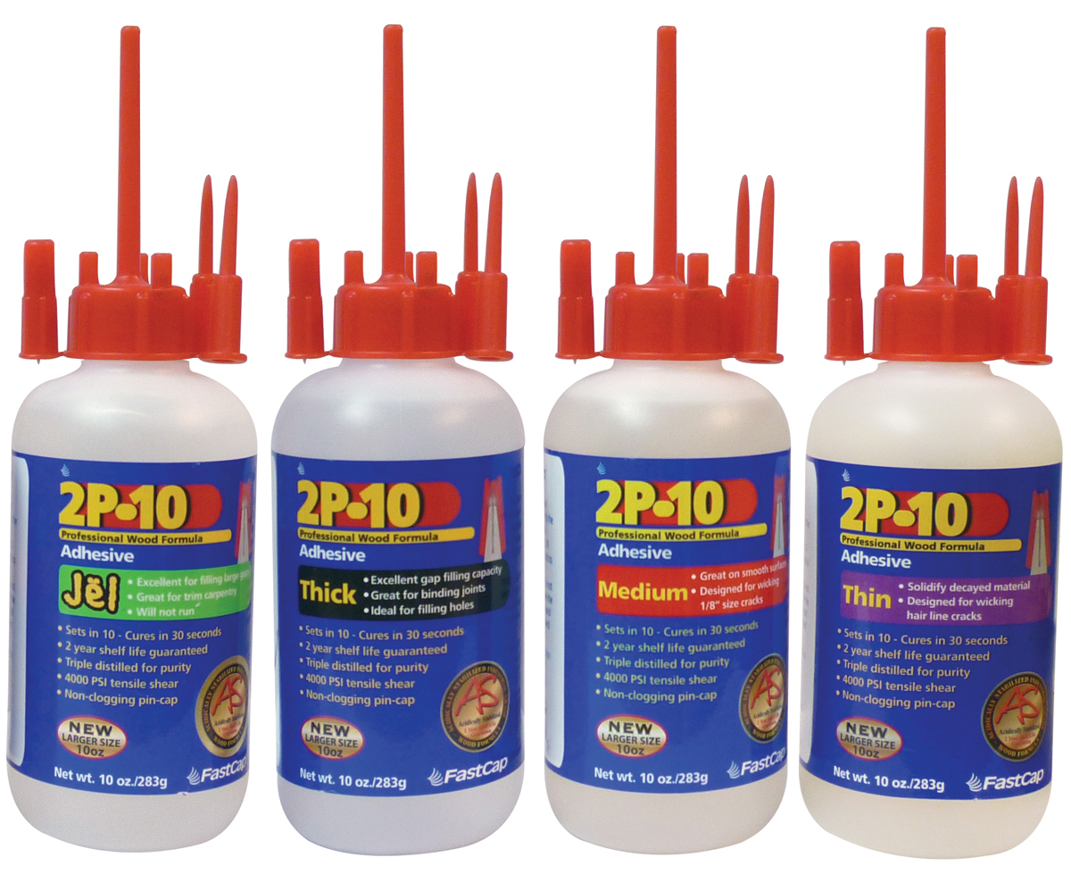 2P-10 Adhesive 10oz Bottle with Flexible Neck